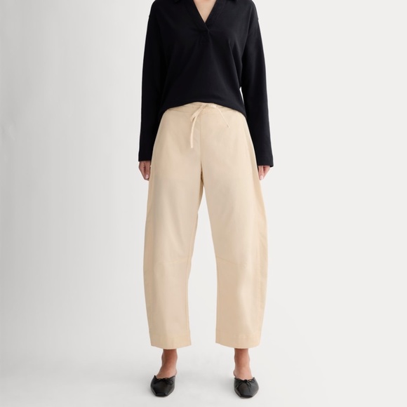 Everlane Women's Easy Barrel Pant in Canvas, Size Small, Cotton/Twill - Picture 1 of 3